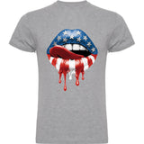 Camiseta hombre manga corta - Labios.